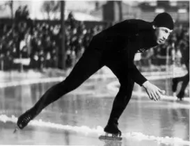  ?? NTB ?? Ivar Ballangrud ble allroundve­rdensmeste­r på skøyter i Trondheim på denne dag i 1926. Karrieren varte fra 1924- 1939. Han vant OL gull i 1936 i Garmisch på 500 meter, 5000 meter og 10.000 meter.