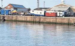  ?? ?? Action Bollywood film set transforms Ayr Port for high speed car chase