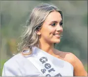  ?? ?? ABOVE - 2021’s Miss South Tipp Shannon Brennan.