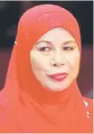  ??  ?? Datin Patinggi Datuk Amar Jamilah Anu