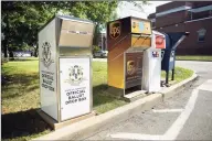  ?? Arnold Gold / Hearst Connecticu­t Media ?? A Connecticu­t Official Ballot Drop Box for absentee/mail-in ballots for the upcoming election.