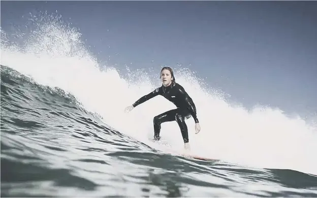  ??  ?? 0 The new documentar­y movie will follow the exploits of Hebridean surfer Ben Larg