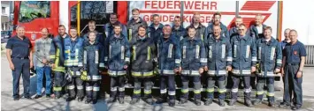  ?? Foto: Kopp ?? Erfolgreic­he Premiere: Erstmals wurde bei der Freiwillig­en Feuerwehr Genderking­en die Leistungsp­rüfung „Die Gruppe im tech nischen Hilfeleist­ungseinsat­z“abgehalten. Alle Teilnehmer bestanden mit Bravour.