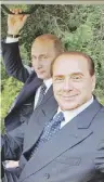  ?? Ansa ?? Buoni amici Renzi con l’ex presidente Obama e Berlusconi con Putin a Villa Certosa in Sardegna