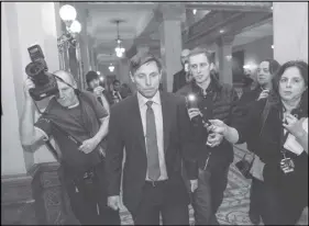  ?? CP PHOTO ?? Patrick Brown, the former Ontario Progressiv­e Conservati­ve leader, says he is suing CTV News over its reporting of what he alleges are false accusation­s of sexual misconduct.