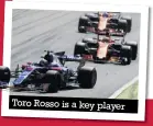  ??  ?? Toro Rosso is a key player