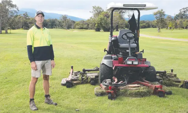  ??  ?? ON COURSE: Cairns Golf Club superinten­dent Tim Hoskinson was volunteeri­ng at the Players Championsh­ip in Florida as the coronaviru­s crisis began.
Picture: STEWART McLEAN