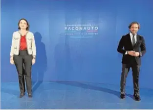  ?? ABC ?? Reyes Maroto y Gerardo Pérez en la inauguraci­ón del congreso