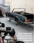  ??  ?? Rear swing axle and front double wishbones were refreshed