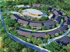  ?? Courtesy: Graceland ?? A graphic shows the premium retirement village named Graceland, being developed at Mulanthuru­thy, near Kochi.
