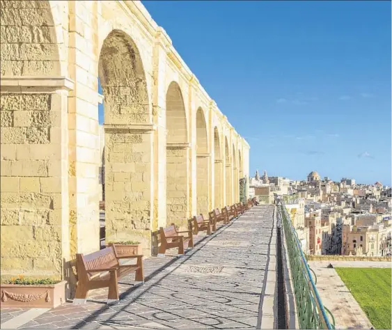  ??  ?? VALLETTA, Malta’s capital and a UNESCO World Heritage site, has much to offer, including Upper Barrakka Gardens, a public terrace designed in the 17th century.