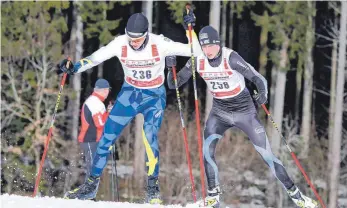  ?? FOTO: WERNER HEPP ?? Nico Fehleisen (236) und Tobias Weyer zeigten ein gute Form.