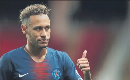  ?? FOTO: EFE ?? Neymar Jr. durante el Mónaco-PSG de la pasada jornada de la Ligue1
