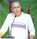  ?? FE ?? Cabrera, presidente de la Asociación de Cronistas Deportivos de Santiago.