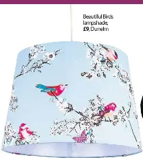 Dunelm deals bird lampshade