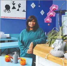  ?? JEAN LEVAC FILES ?? Ramya Dandamudi of Cumin Indian Grill will keep her dining room closed and only sell takeout food at dinner time.