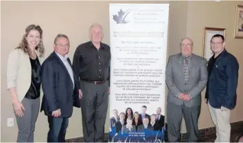  ?? —photo Vicky Charbonnea­u ?? Some 50 business people visited the Casselview Golf Club, last Thursday, to attend the mayors breakfast, an annual tradition organized by the Prescott-Russell Chamber of Commerce. Pictured above are Chamber president Julie Brisson, François StAmour,...