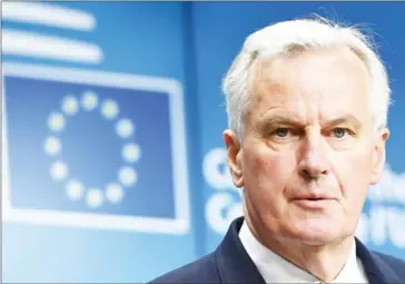  ?? EMMANUEL DUNAND/AFP ?? EU ministers have given Frenchman Michel Barnier the green light to start what they warned would be ‘very difficult’ talks with Britain over its exit from the bloc.