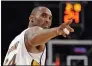  ?? MARK J. TERRILL — THE ASSOCIATED PRESS Kobe Bryant will headline this year’s Basketball Hall of Fame class. ??