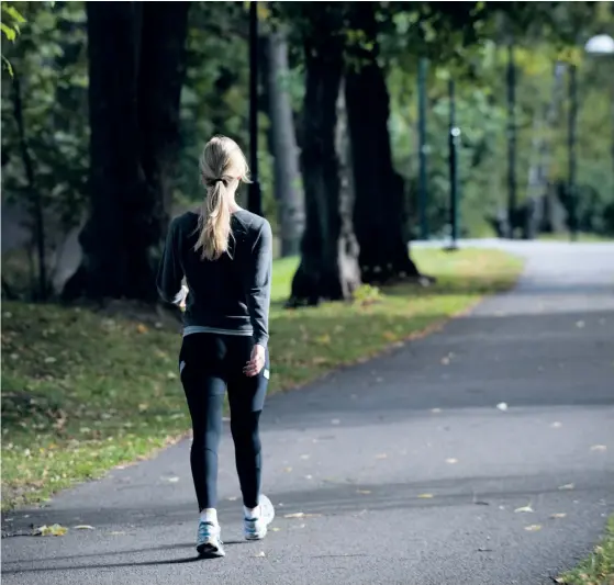  ?? ARKIVBILD: HENRIK MONTGOMERY ?? Raska promenader gör gott för vår psykiska hälsa.