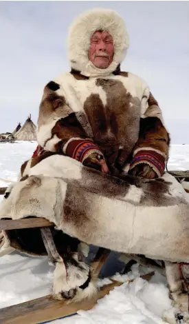  ??  ?? Hardship: Reindeer herder on BBC One’s Earth’s Natural Wonders