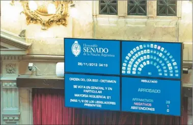  ?? TELAM ?? “QUE LO CORRIJA DIPUTADOS” . Dijo el senador Pichetto y el bloque K aprobó el proyecto de ley.