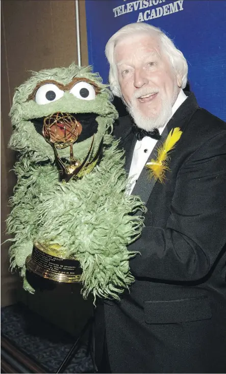  ?? BRAD BARKET/GETTY IMAGES ?? Caroll Spinney, who has retired from inhabiting both Oscar the Grouch and Big Bird, found inspiratio­n for the voice of the grumpy green Muppet by taking to the streets of New York City.