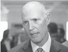  ?? TALLAHASSE­E DEMOCRAT/USA TODAY NETWORK ?? Florida Gov. Rick Scott