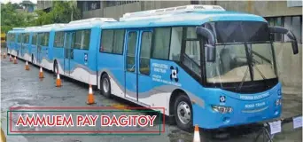  ?? ?? Maysa a Hybrid Electric Road Train. (DOST/Lebben a ladawan ti Manila Bulletin)