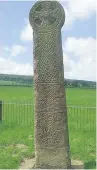  ??  ?? ●»Achwyfaen’s heavily carved weeping cross is still complete