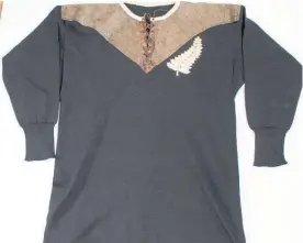  ?? ?? A 1905 All Blacks jersey.