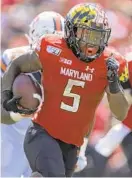  ?? JOHN MCDONNELL/THE WASHINGTON POST ?? Although slowed by injuries in 2019, Maryland running back Anthony McFarland Jr. will enter his name in the 2020 NFL draft.