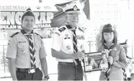  ??  ?? KETUA Patrol Terbaik (Pengakap Kanak-kanak), Abbygail Hazel Anak Robert.