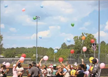  ??  ?? The Cedartown Lady Bulldogs celebrated their annual cancer awareness day during a double header against Arabia Mountain, which ended with a pair of wins on Sept. 10.