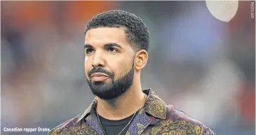  ??  ?? Canadian rapper Drake.