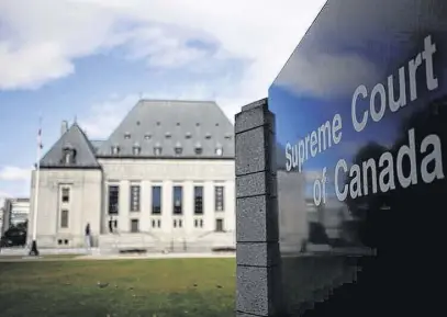  ?? ?? The Supreme Court of Canada has ruled extreme intoxicati­on can be used as a defence in violent crime cases, striking down a federal law supported by women’s advocacy groups. REUTERS