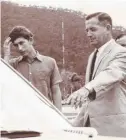  ?? ?? Prince Charles with Sir Sydney Williams at Cairns Airport in 1966. Picture: Supplied/Cairns Historical Society