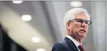  ?? THE CANADIAN PRESS ?? Federal Minister of Natural Resources Jim Carr says the country needs infrastruc­ture to serve global markets.