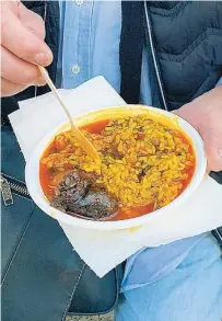  ?? ?? Arroz de pato en perol, un plato suculento y delicioso