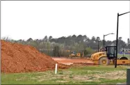  ?? Blake Silvers ?? Plenty of dirt has been moved at the future pickleball court site at the Calhoun Rec. Department.