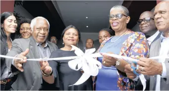  ?? | DOCTOR NGCOBO African News Agency (ANA) ?? The KwaMashu Family and Child Welfare Society was officially opened by Sorisha Reddy, director Doris Dube, Judge Vukile Tshabalala, councillor Lindiwe Ncayiyana, eThekwini Mayor Zandile Gumede and chairperso­n of the Sibaya Community Trust, Vivian Reddy.RIGHT: The R10 million KwaMashu Family and Child Welfare Society.