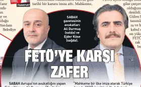  ??  ?? SABAH gazetesini­n avukatları Ali Durmuş (solda) ve Ejder Köse (sağda).