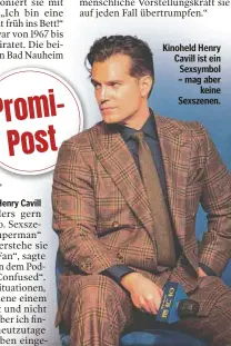  ?? ?? Kinoheld Henry Cavill ist ein Sexsymbol – mag aber keine Sexszenen.