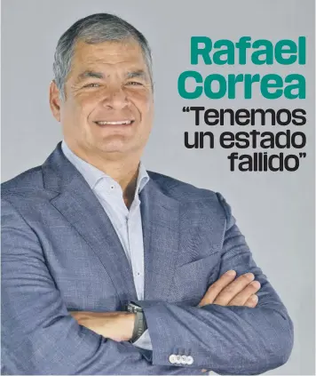  ?? CORTESÍA ?? Balance. El expresiden­te Rafael Correa urgió al actual gobierno de su país a resolver el problema fiscal, retomar la política de crecimient­o económico y recuperar la institucio­nalidad del Estado. /