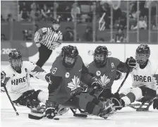  ?? BUDA MENDES/GETTY IMAGES ?? Canada’s win over the host South Koreans in Gangneung was played in front of a crowd that rivalled the one that watched the Olympic women’s final between Canada and the U.S.