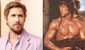  ?? ?? l Sylvester Stallone considera a Ryan Gosling como la mejor opción para tomar la batuta de ‘Rambo’ en algún remake.