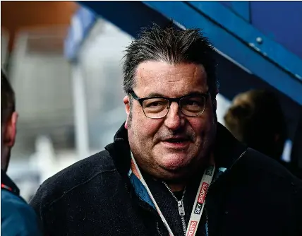  ?? ?? Ian Crocker laughs off suggestion­s that he supports a Scottish club, despite accusation­s from fans