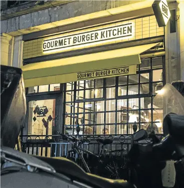  ?? Picture: Rick Findler/PA Images via Getty Images ?? A Gourmet Burger Kitchen on Berners Street in Central London.