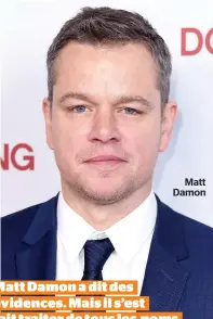  ??  ?? Matt Damon