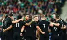  ?? Shuttersto­ck ?? The All Blacks huddle during their win over Ireland. ‘We can take lessons from the fact it’s about leaving everything out there,’ says Declan Rice. Photograph: Paquot Baptiste/ABACA/